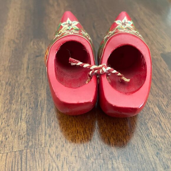 Mini Miniature Dutch Clogs Wooden Shoes Holland Vintage 3" - Picture 3 of 5